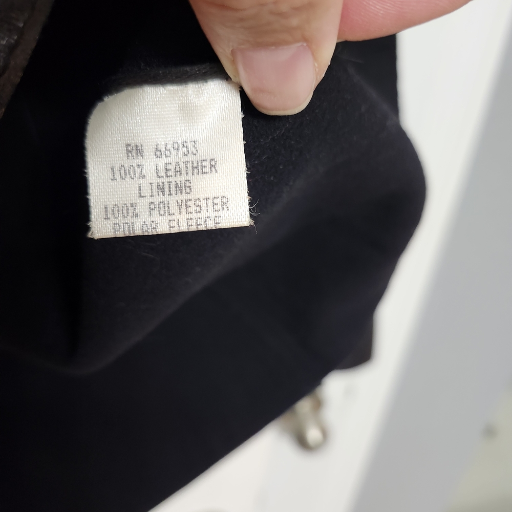 Cynthia Steffe Black Leather Jacket with Fleece Lining Woman's Size Small - Picture 7 of 7